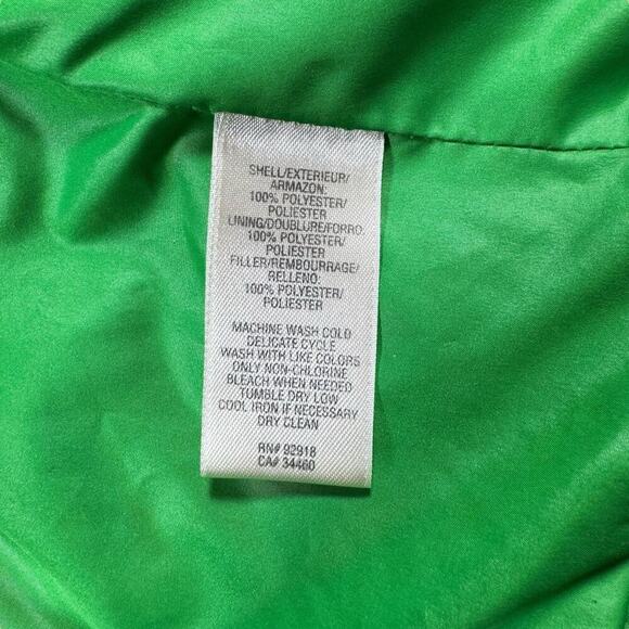 Juicy Couture JM Green Puffer Jacket M Vintage Y2K Streetwear Rare Unisex Zip Up - Picture 6 of 11